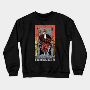 Emperor Tarot Card Rider Waite Crewneck Sweatshirt